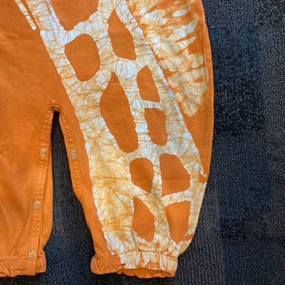 VNTG Batik Giraffe Toddler One Piece Jogger Jumpsuit Tie Dye Hand Made 24 month - Picture 4 of 16